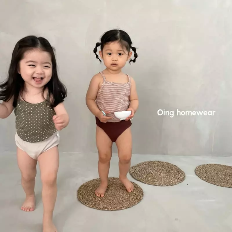 Oing - Korean Children Fashion - #kidsshorts - Summer Sleeveless Underwea Set - 2