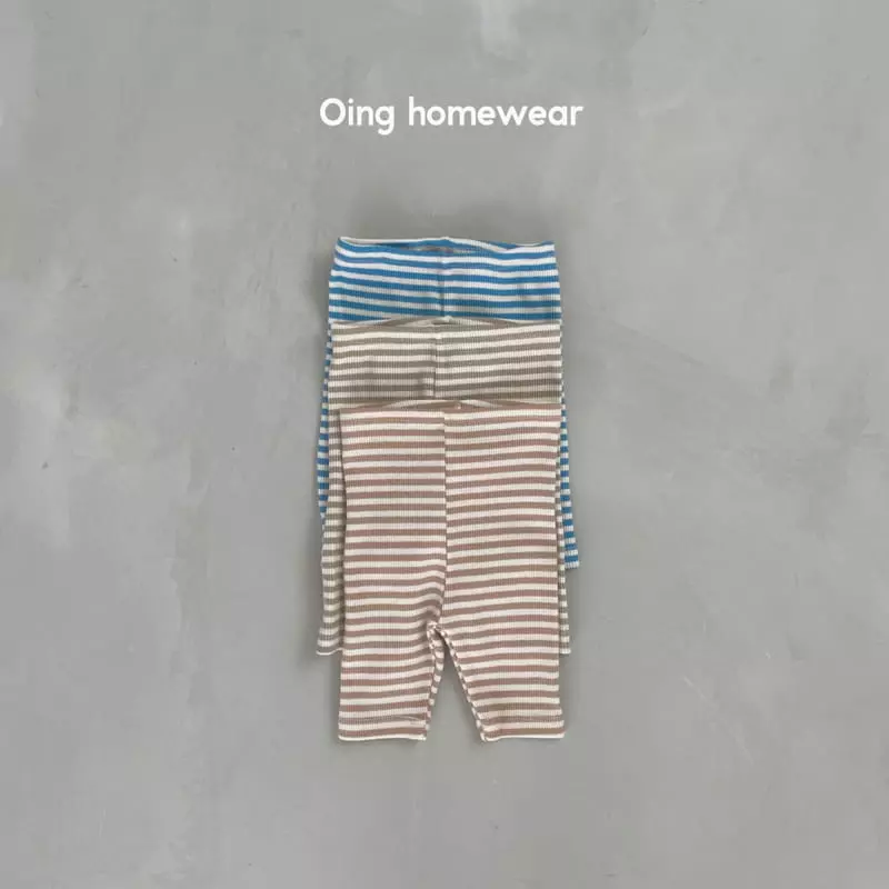 Oing - Korean Children Fashion - #kidsstore - Stripes Leggings - 12