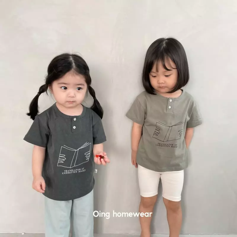 Oing - Korean Children Fashion - #kidsstore - Button Tee - 6
