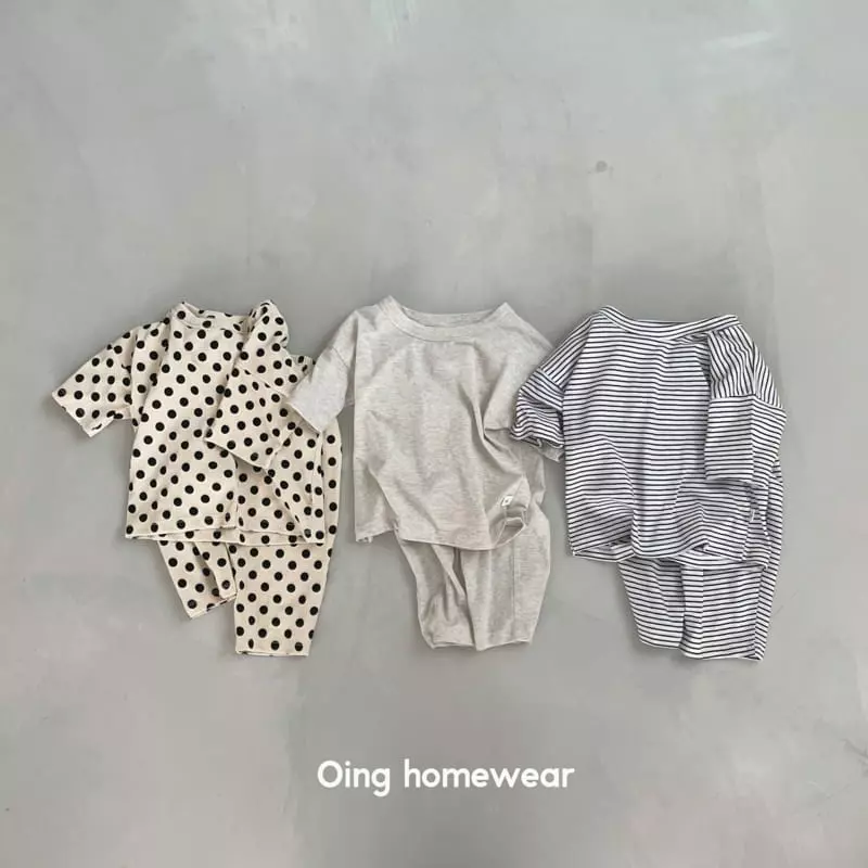 Oing - Korean Children Fashion - #kidsstore - Tom Top Bottom Set - 11