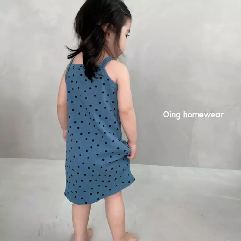 Oing - Korean Children Fashion - #kidzfashiontrend - Dot String One-piece - 2