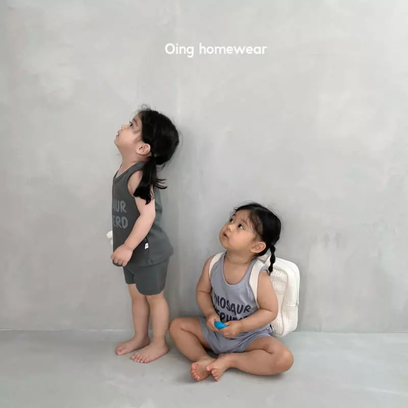 Oing - Korean Children Fashion - #magicofchildhood - Dino Top Bottom Set - 6