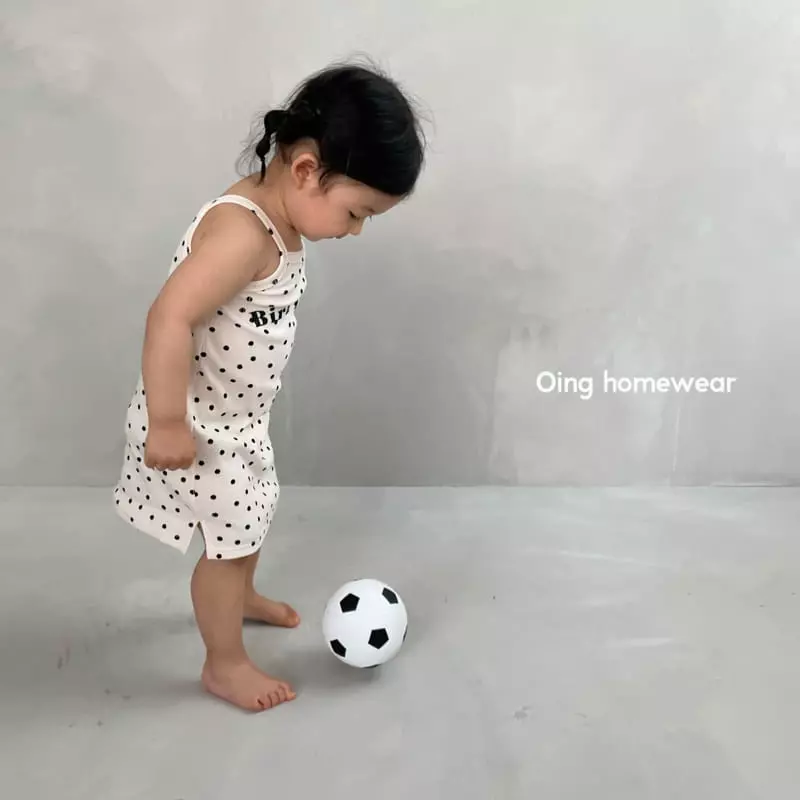 Oing - Korean Children Fashion - #magicofchildhood - Dot String One-piece - 5