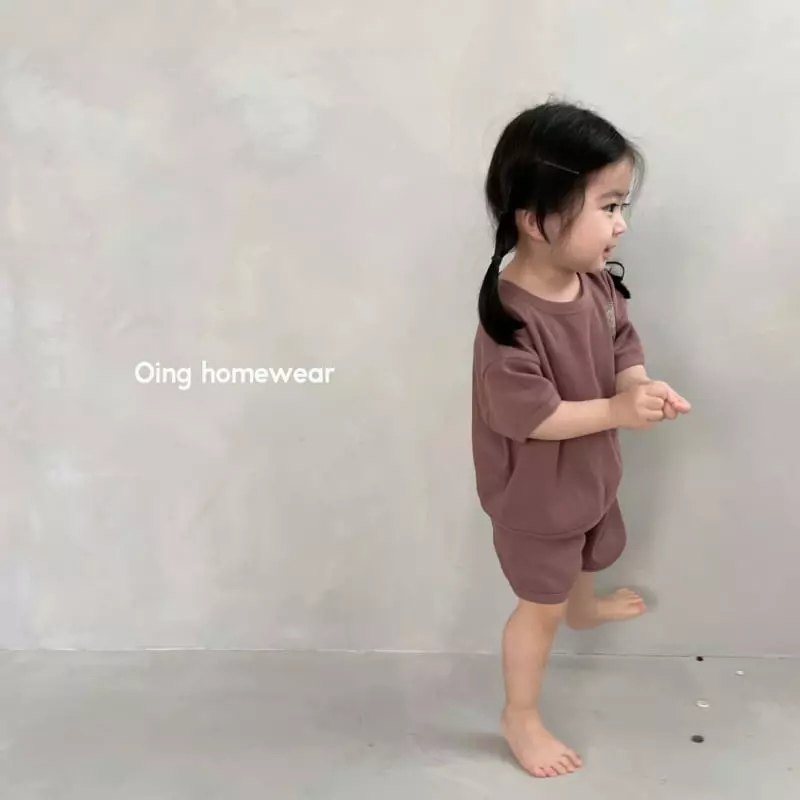 Oing - Korean Children Fashion - #minifashionista - Waffle Top bottom Set - 3