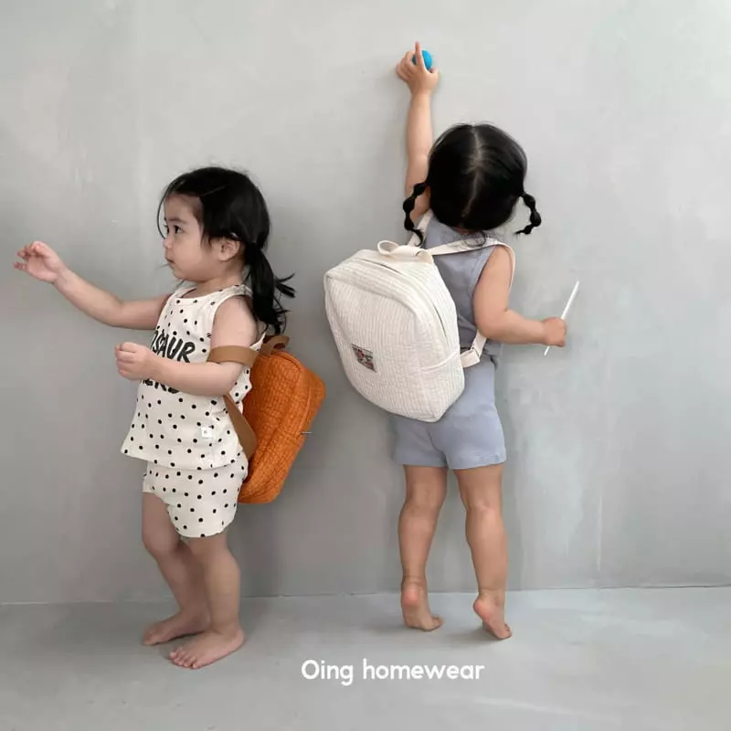 Oing - Korean Children Fashion - #minifashionista - Dino Top Bottom Set - 7