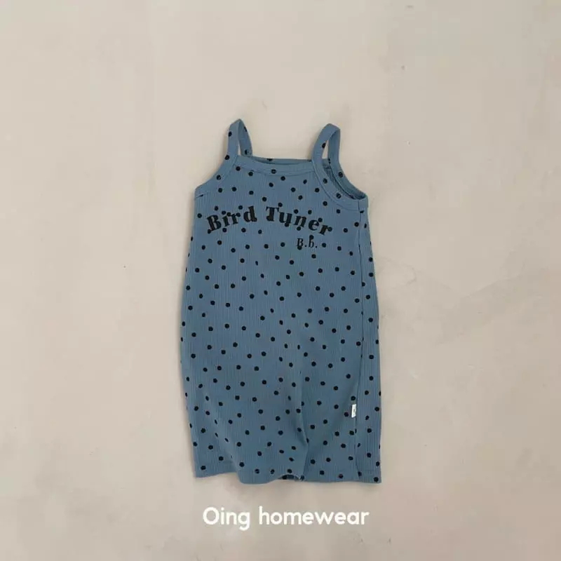 Oing - Korean Children Fashion - #prettylittlegirls - Dot String One-piece - 7