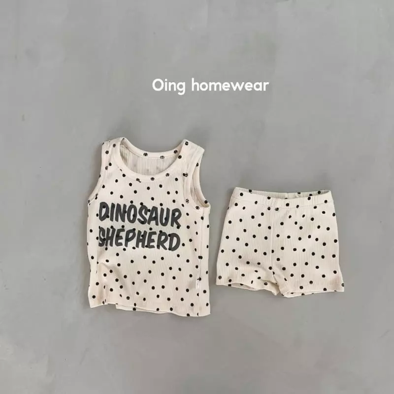 Oing - Korean Children Fashion - #stylishchildhood - Dino Top Bottom Set - 11