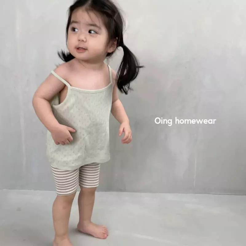 Oing - Korean Children Fashion - #todddlerfashion - Stripes Leggings - 3