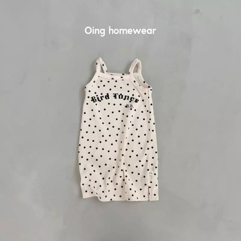 Oing - Korean Children Fashion - #toddlerclothing - Dot String One-piece - 9