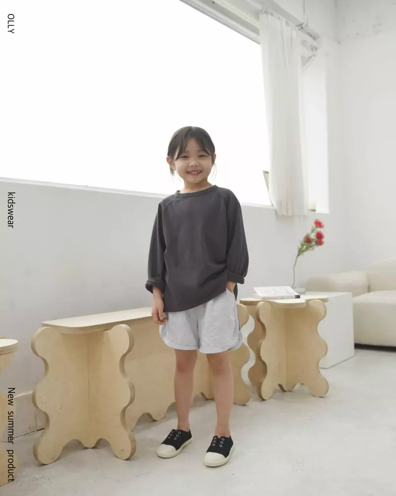 Ollymarket - Korean Children Fashion - #designkidswear - Detail Raglan Tee - 2