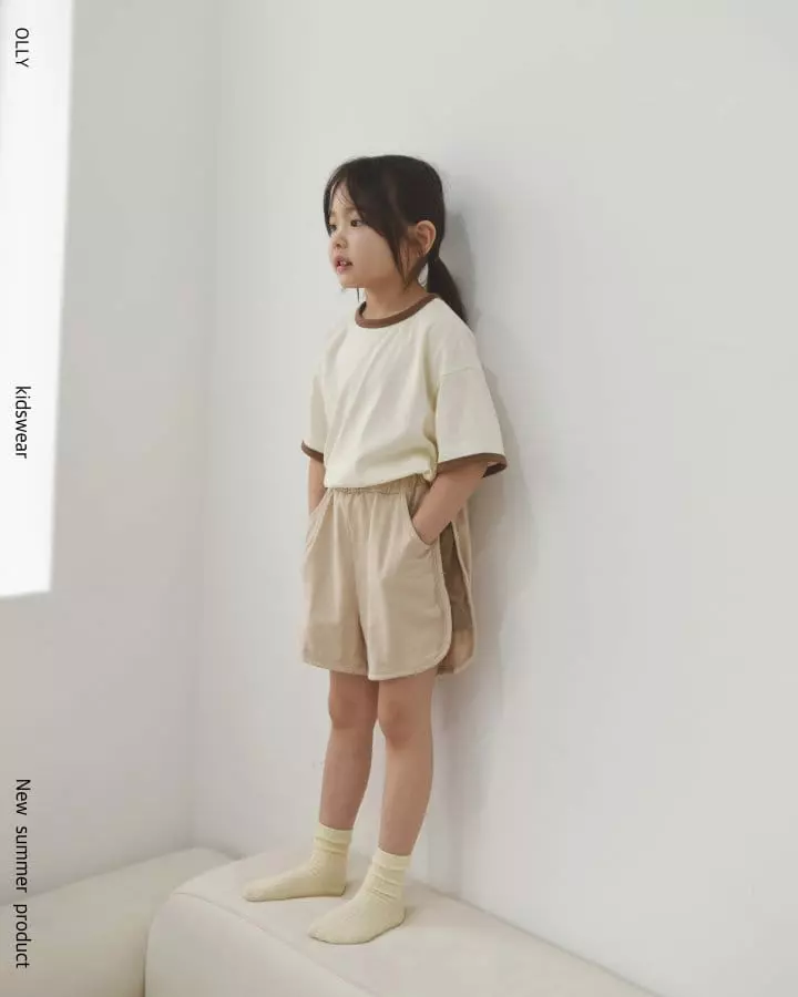 Ollymarket - Korean Children Fashion - #fashionkids - Color Short Sleeves Tee - 2