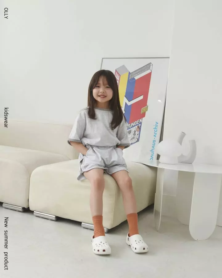 Ollymarket - Korean Children Fashion - #littlefashionista - Color Short Sleeves Tee - 7