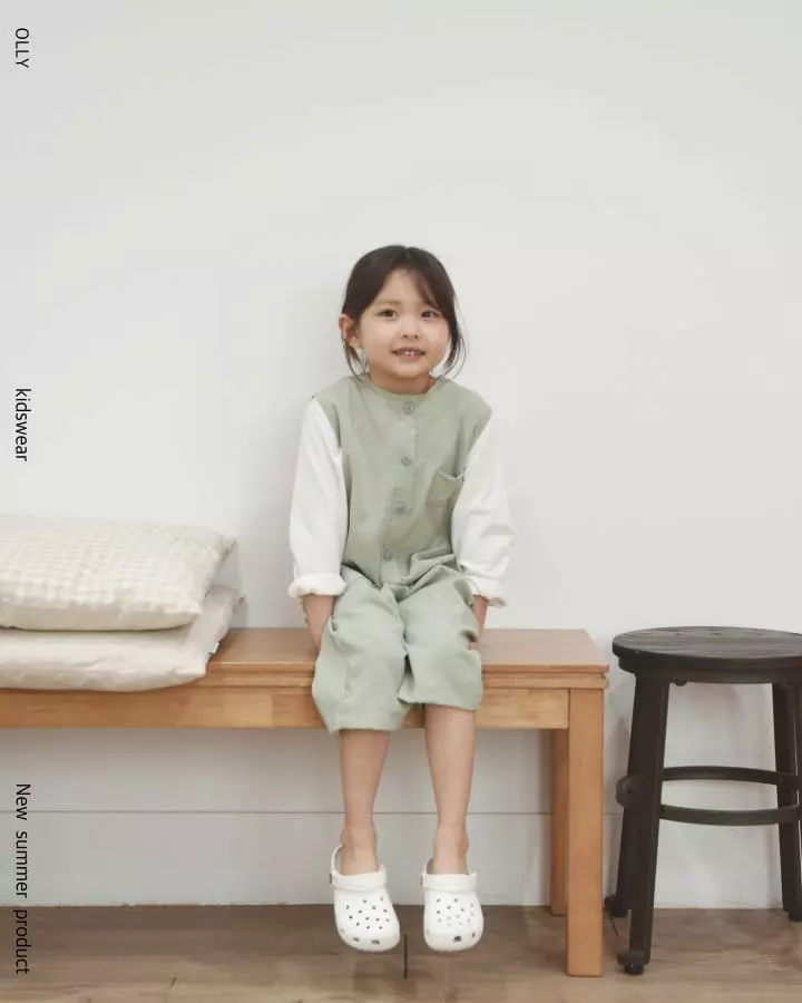 Ollymarket - Korean Children Fashion - #prettylittlegirls - Linen Pocket Jumpsuit - 6