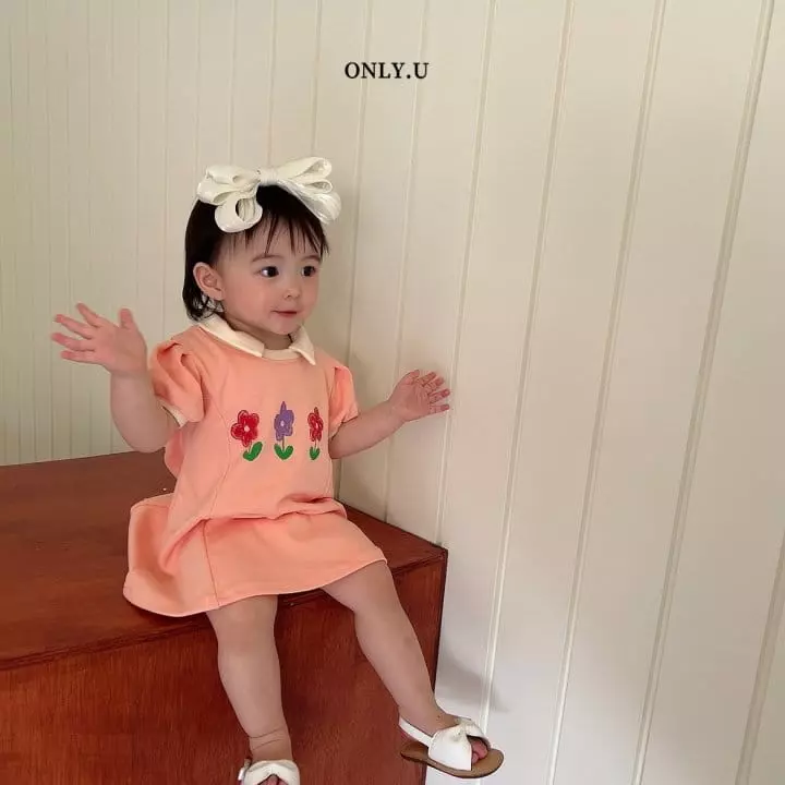 Only U - Korean Children Fashion - #childrensboutique - Flower One-piece - 5