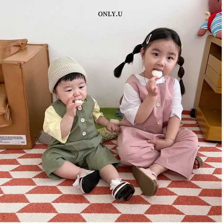 Only U - Korean Children Fashion - #kidsstore - Cheese Jumpsuit - 4