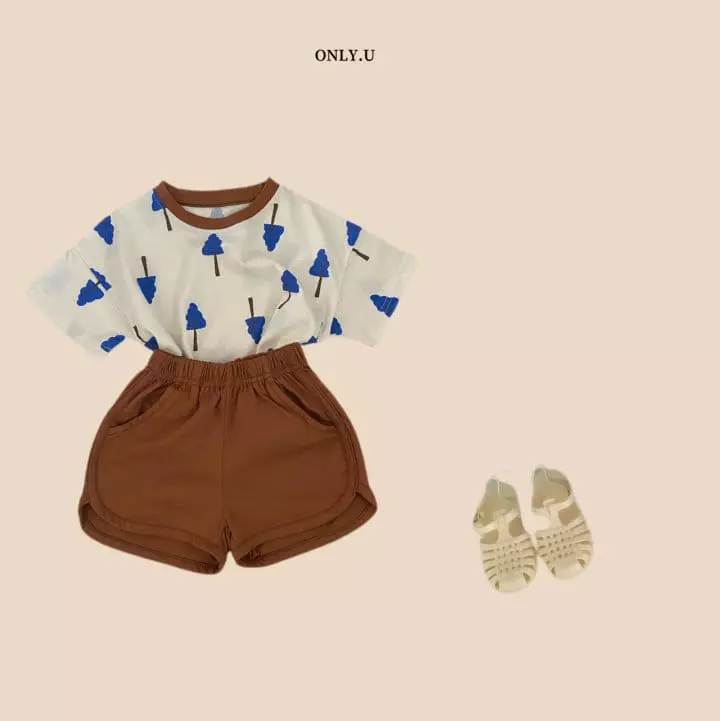 Only U - Korean Children Fashion - #prettylittlegirls - Tree Top Bottom Set