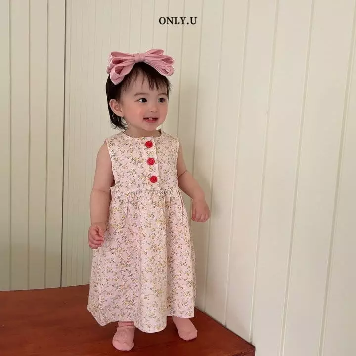 Only U - Korean Children Fashion - #todddlerfashion - Flower One-piece - 3