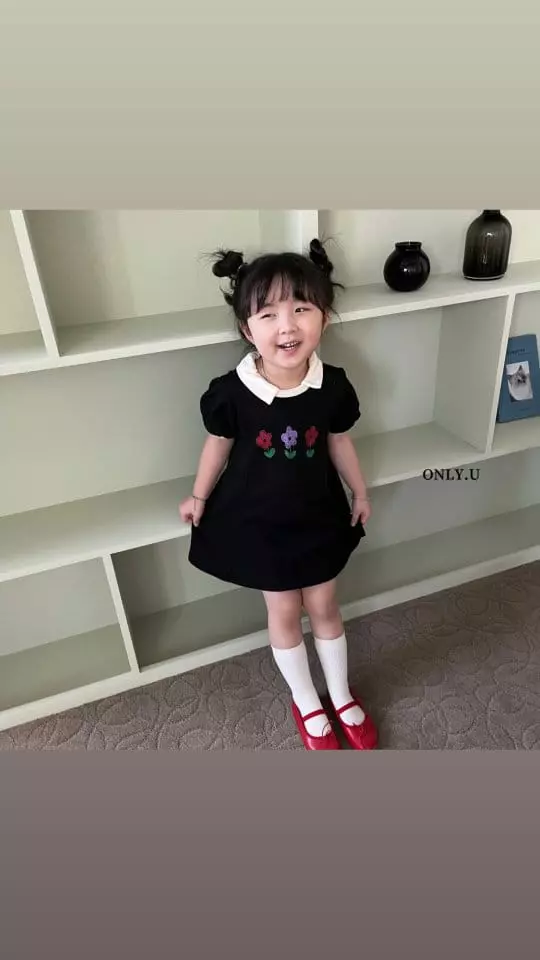 Only U - Korean Children Fashion - #todddlerfashion - Flower One-piece
