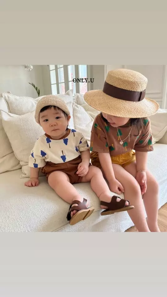 Only U - Korean Children Fashion - #toddlerclothing - Tree Top Bottom Set - 3