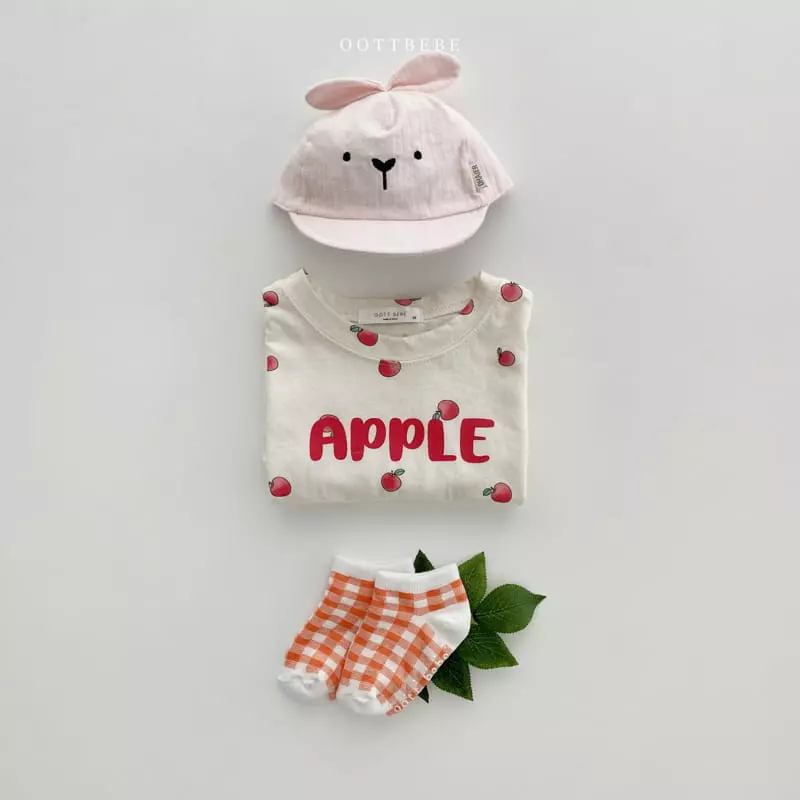 Oott Bebe - Korean Baby Fashion - #babyboutique - Apple Bodysuit - 8
