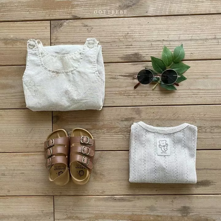 Oott Bebe - Korean Baby Fashion - #babyboutique - Crayon Teddy Bodysuit  - 9