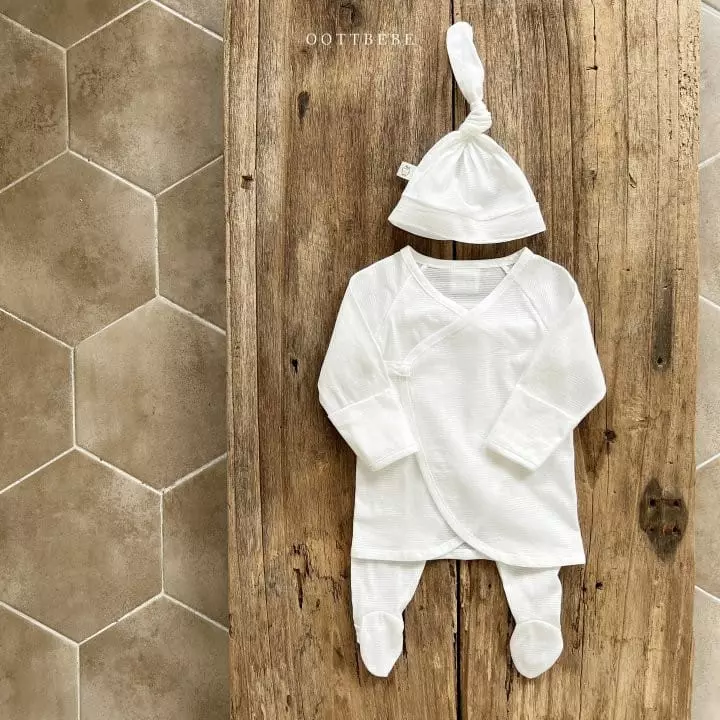 Oott Bebe - Korean Baby Fashion - #babyclothing - Pure Organic Benet Bonnet Set - 7
