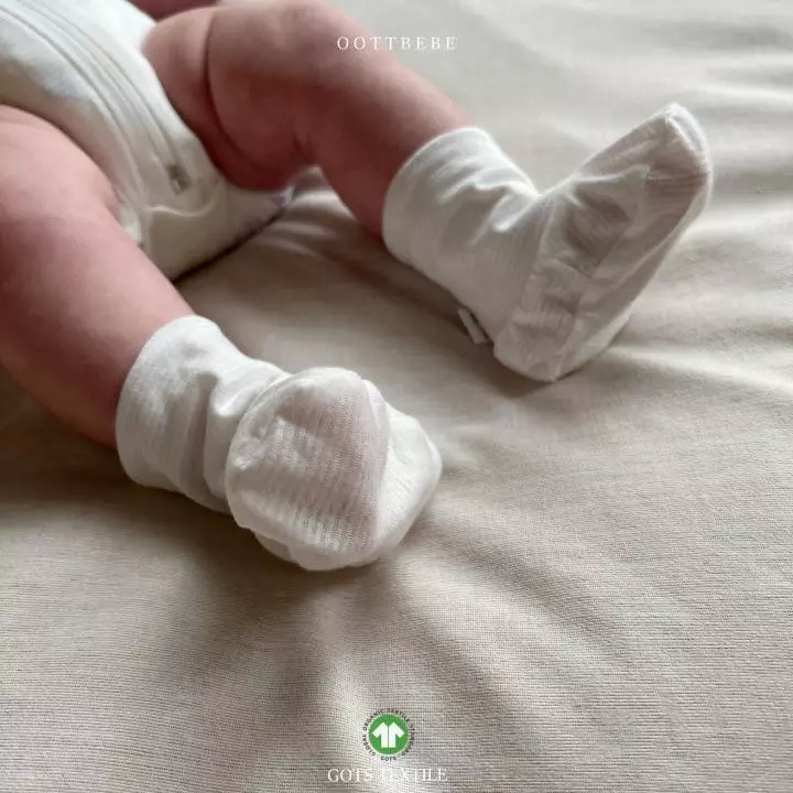 Oott Bebe - Korean Baby Fashion - #babyclothing - Pure Organic Hand Foot Cover Set - 3