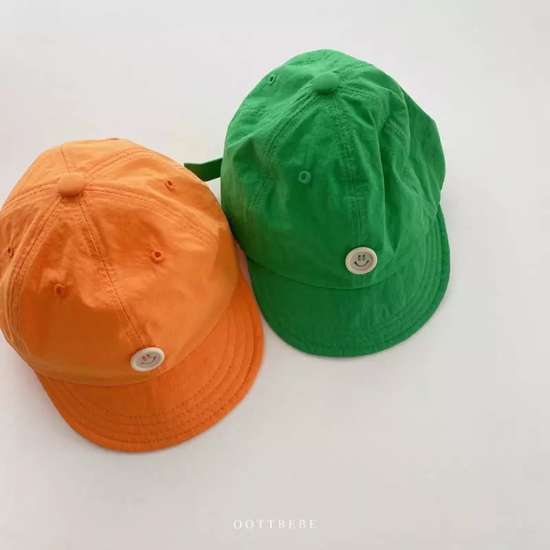 Oott Bebe - Korean Baby Fashion - #babyfashion - Button Ball Cap - 2