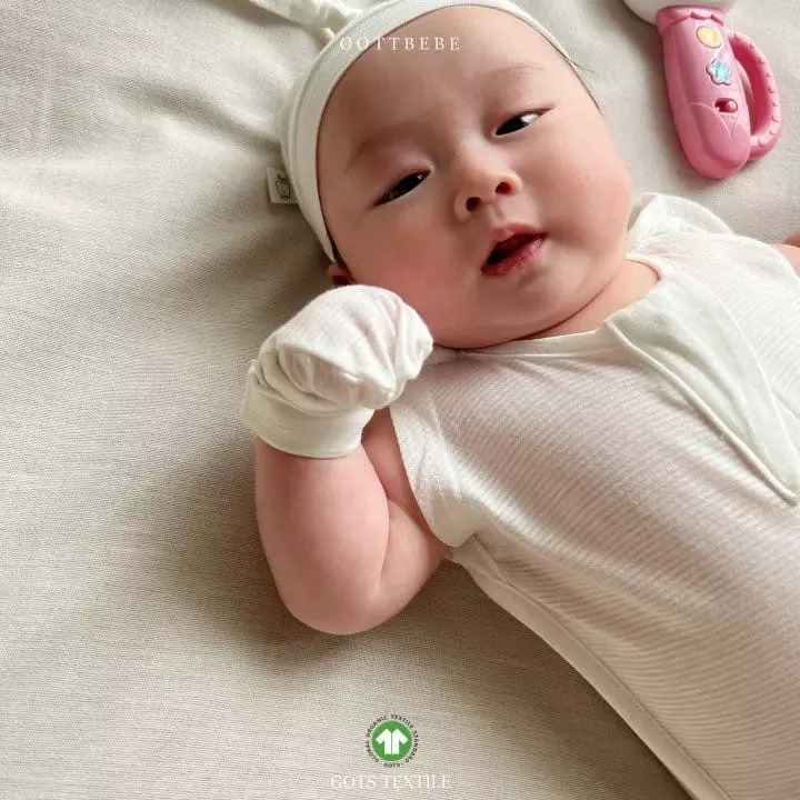 Oott Bebe - Korean Baby Fashion - #babyclothing - Pure Organic Hand Foot Cover Set - 4