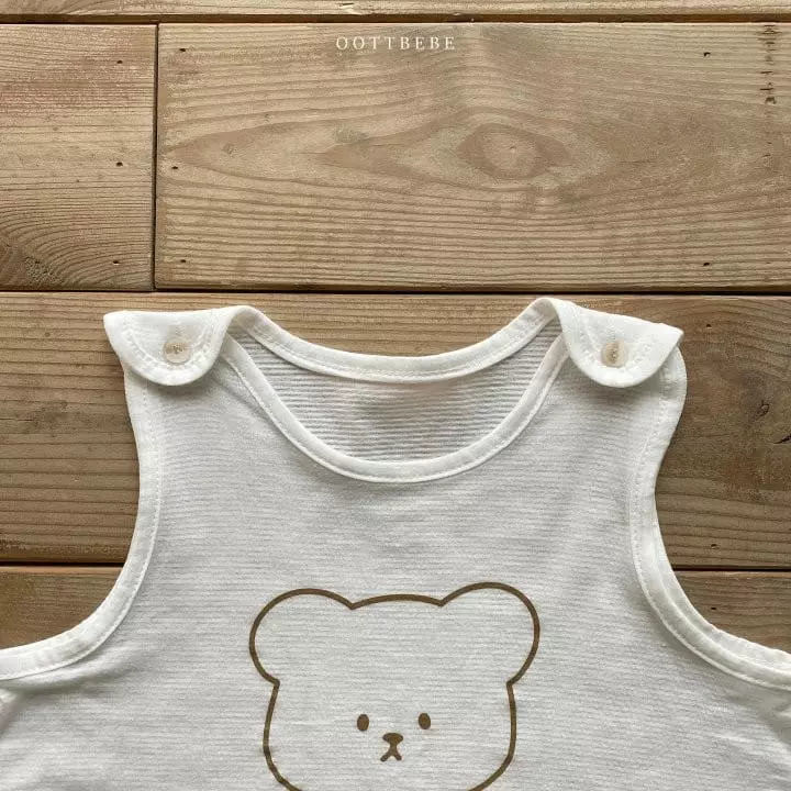 Oott Bebe - Korean Baby Fashion - #babyfever - Pure Organic Sleep Vest - 10