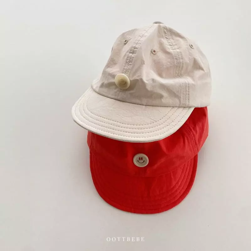 Oott Bebe - Korean Baby Fashion - #babyfever - Button Ball Cap - 4