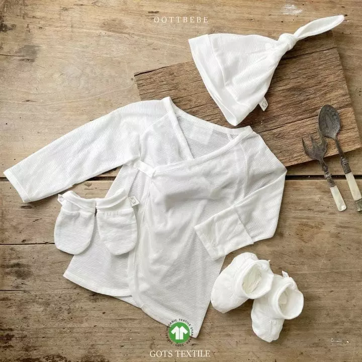 Oott Bebe - Korean Baby Fashion - #babygirlfashion - Pure Organic Benet Bonnet Set - 10