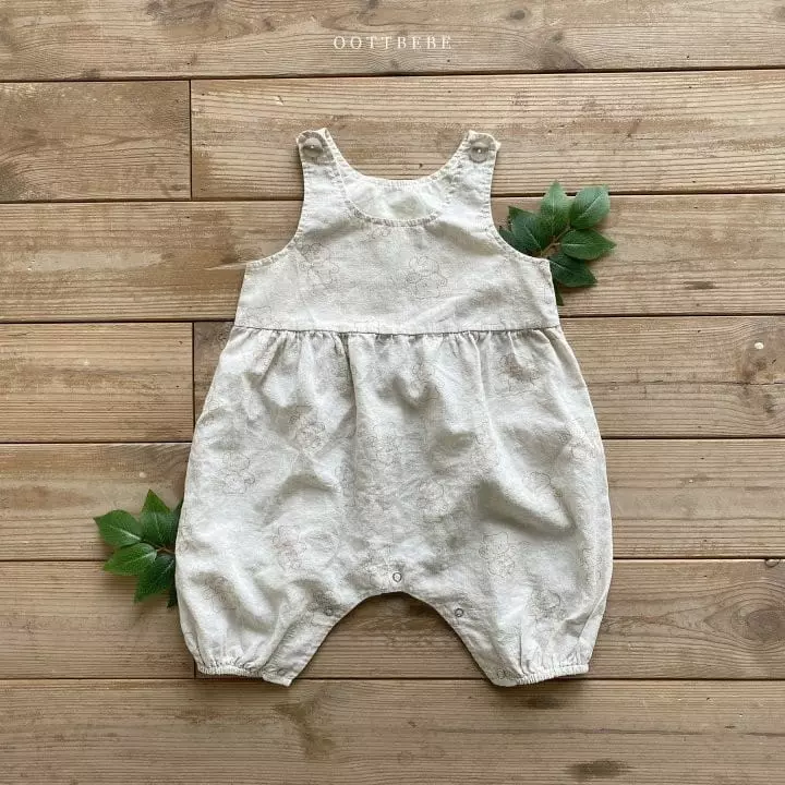 Oott Bebe - Korean Baby Fashion - #babylifestyle - Crayon Teddy Bodysuit 