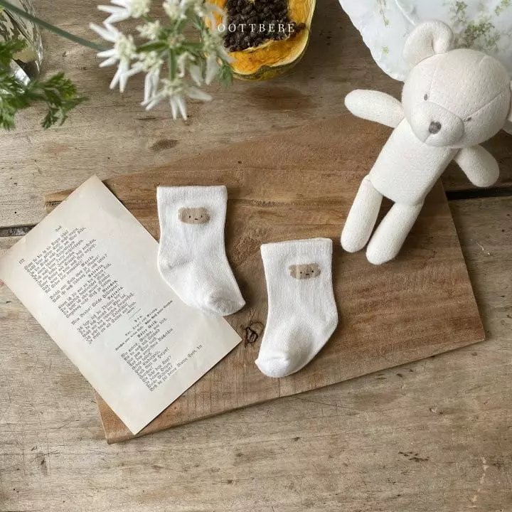 Oott Bebe - Korean Baby Fashion - #babygirlfashion - New Born Socks Basic - 4