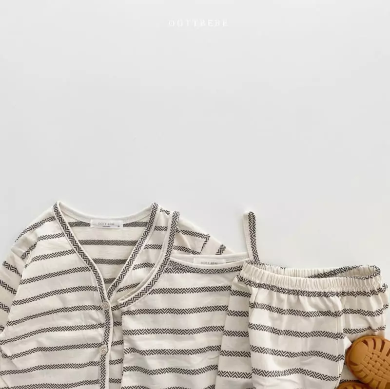 Oott Bebe - Korean Baby Fashion - #babyoninstagram - Indian Top Bottom Cardigan Set - 10