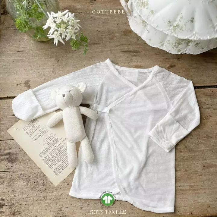 Oott Bebe - Korean Baby Fashion - #babyoninstagram - Pure Organic Benet Bonnet Set - 12
