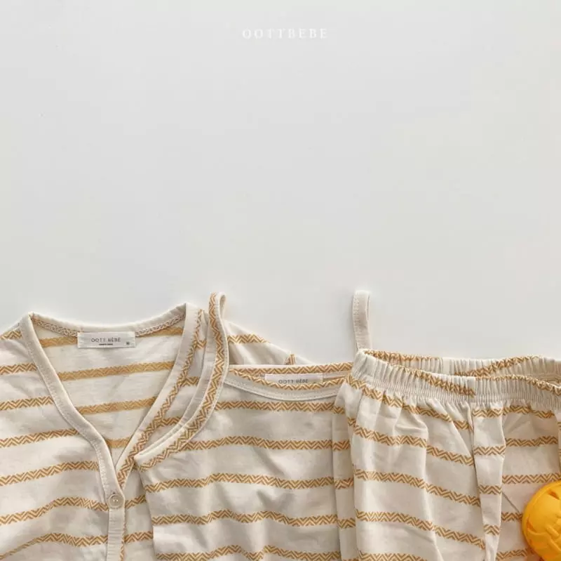Oott Bebe - Korean Baby Fashion - #babyootd - Indian Top Bottom Cardigan Set - 11