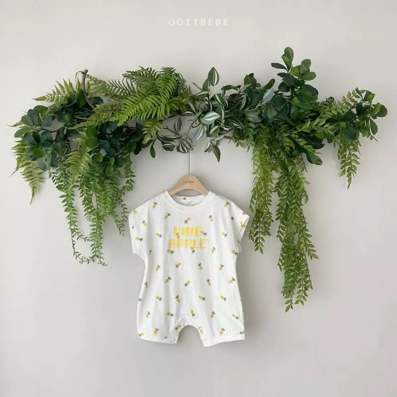 Oott Bebe - Korean Baby Fashion - #babyootd - Apple Bodysuit
