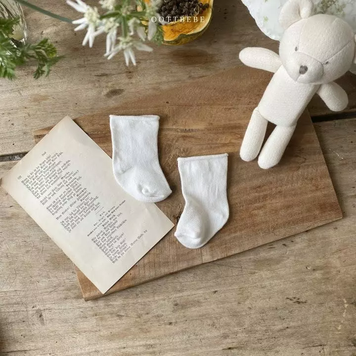 Oott Bebe - Korean Baby Fashion - #babyoutfit - New Born Socks Pattern - 9