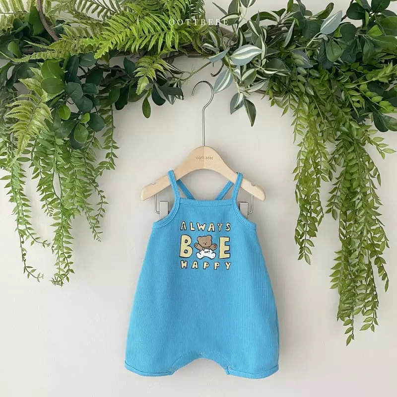 Oott Bebe - Korean Baby Fashion - #babywear - Be Happy Waffle Bodysuit - 2
