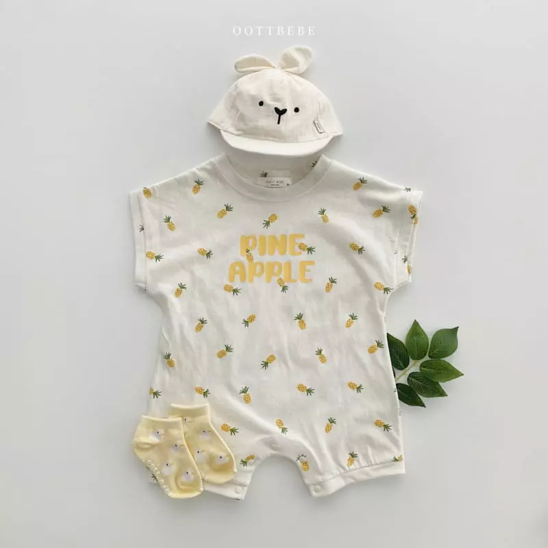 Oott Bebe - Korean Baby Fashion - #onlinebabyboutique - Apple Bodysuit - 5