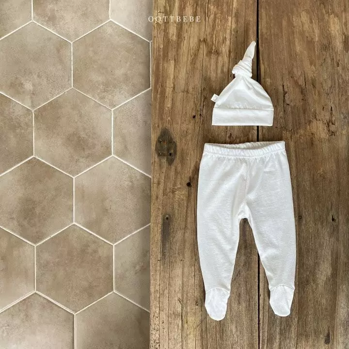 Oott Bebe - Korean Baby Fashion - #onlinebabyboutique - Pure Organic Foot Leggings