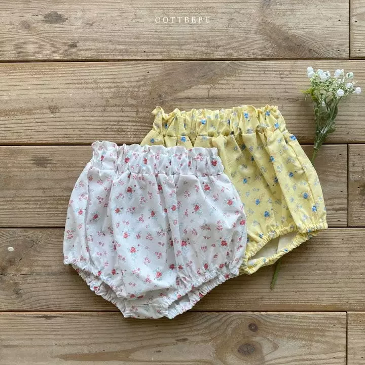 Oott Bebe - Korean Baby Fashion - #smilingbaby - Flower Sleeveless Bloomer Set - 10