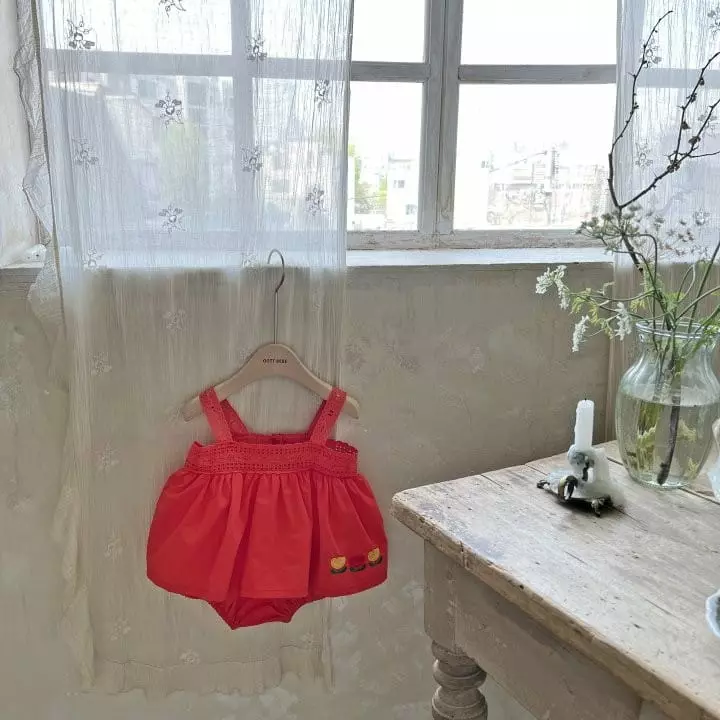 Oott Bebe - Korean Baby Fashion - #smilingbaby - Tulip Punching Lace Bodysuit - 8