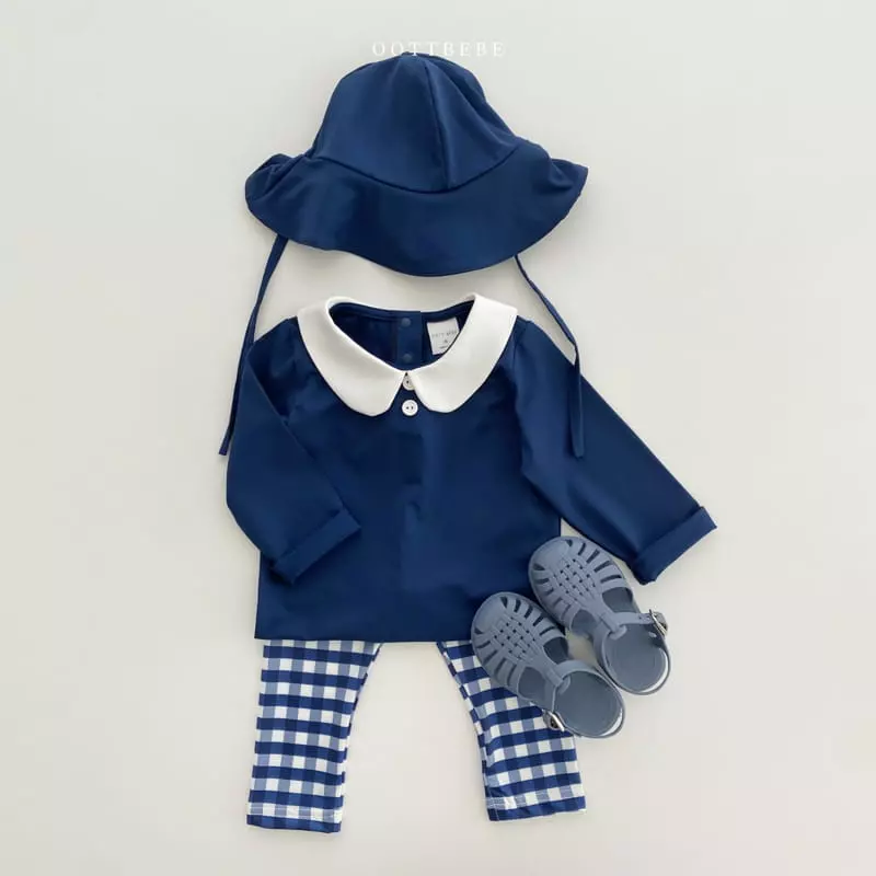 Oott Bebe - Korean Children Fashion - #childofig - Collar Gentleman Rashguard - 2