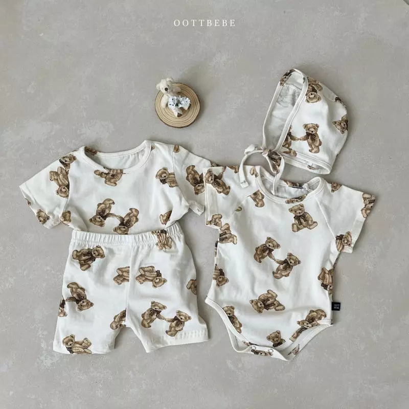 Oott Bebe - Korean Children Fashion - #childofig - Bear Doll Easywear - 4