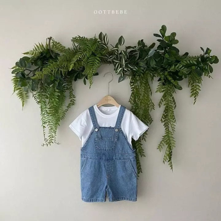 Oott Bebe - Korean Children Fashion - #designkidswear - Vivi Denim Overalls - 5