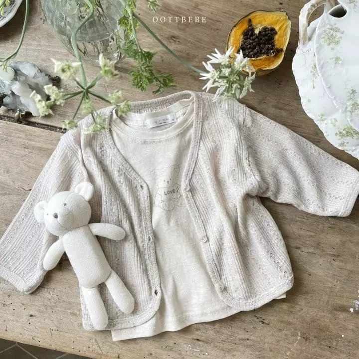 Oott Bebe - Korean Children Fashion - #designkidswear - Vintage Petit Cardigan - 10