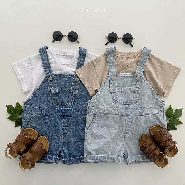 Oott Bebe - Korean Children Fashion - #discoveringself - Vivi Denim Overalls - 6
