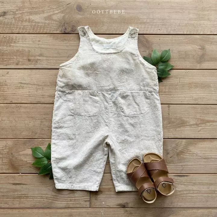 Oott Bebe - Korean Children Fashion - #discoveringself - Crayon Teddy Overalls